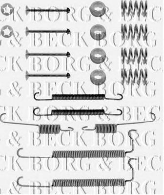 BORG & BECK bbk6115 -  Комплектующие, колодки дискового тормоза
